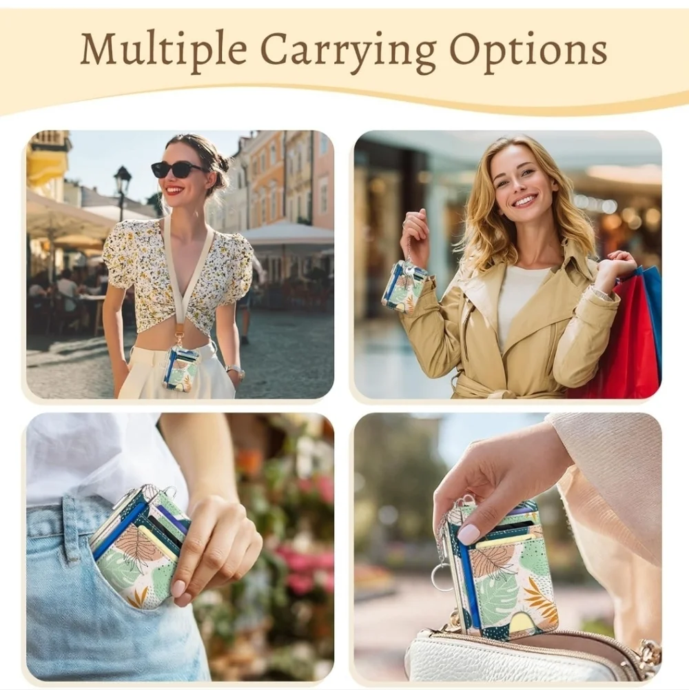 Colorful Card Organizer with ID Window